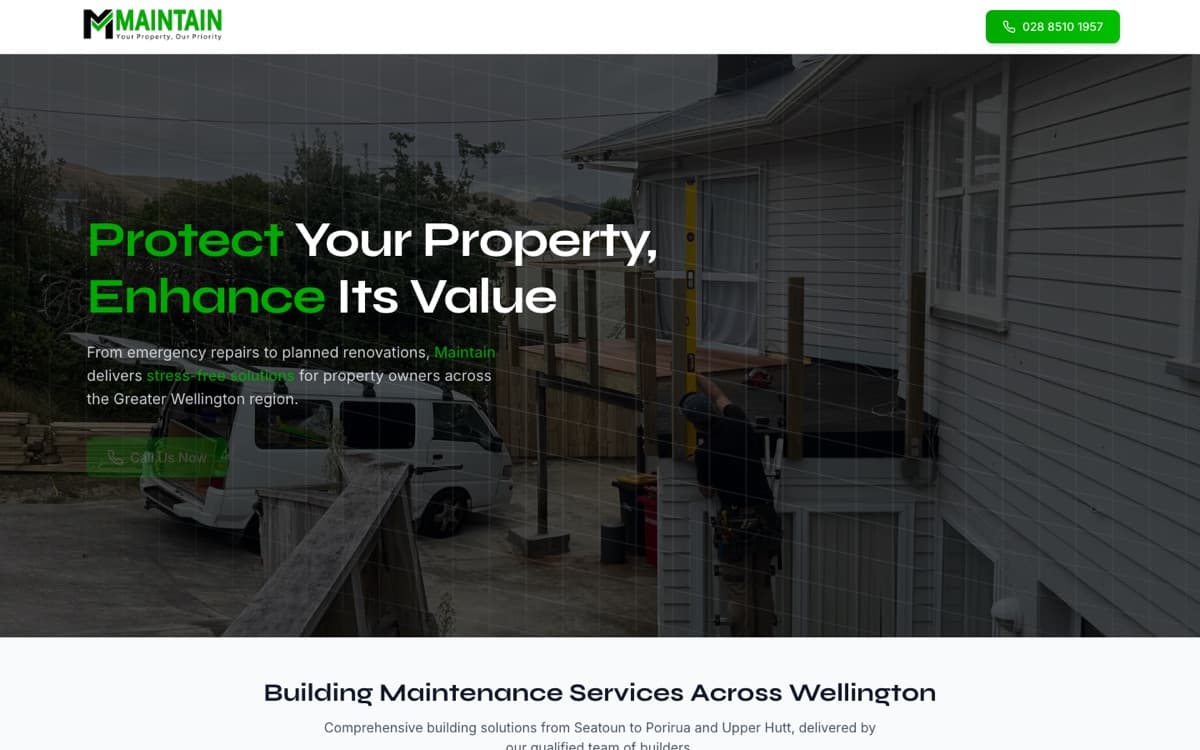 The Maintain website